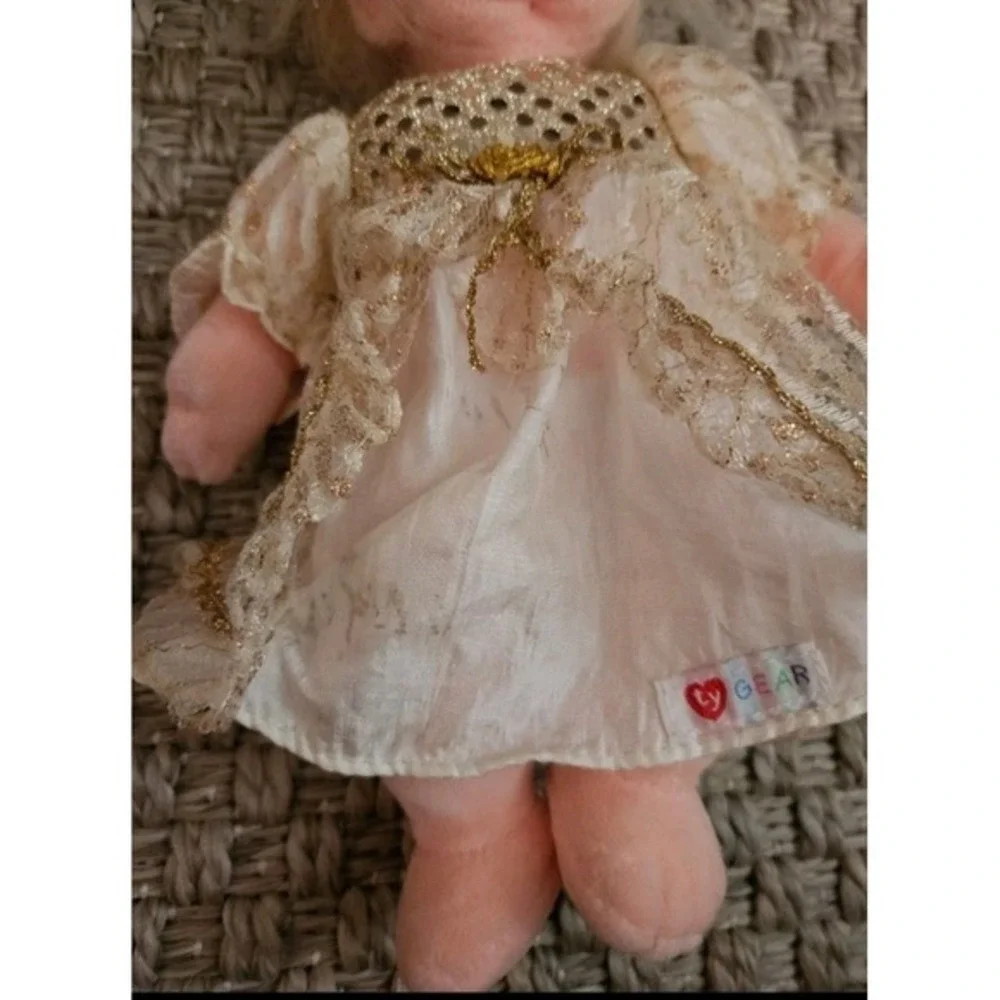 Vintage Ty Wedding Plush Dolls Set Bride & Groom Collectible Toys‎ Lot of 4